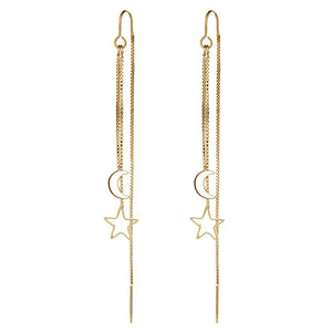 VILZSTUDIOS Celestial dangle earrings featuring sun and moon design