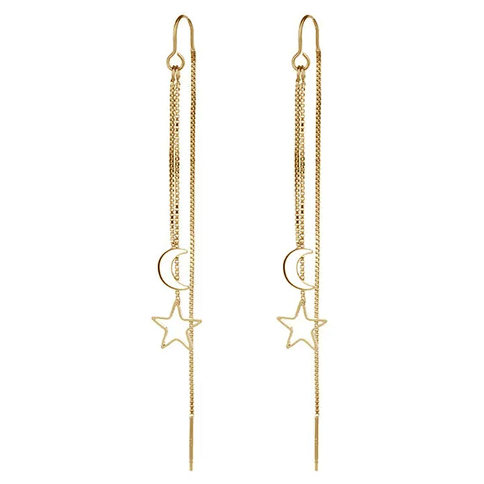VILZSTUDIOS Celestial dangle earrings featuring sun and moon design