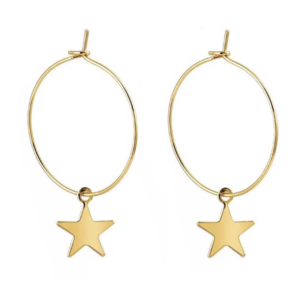 VILZSTUDIOS Stylish hoop earrings made from zinc alloy