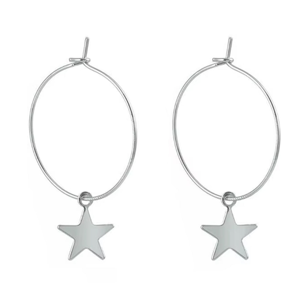 VILZSTUDIOS Stylish hoop earrings made from zinc alloy