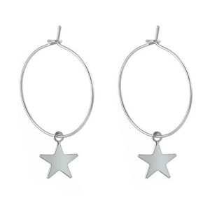 VILZSTUDIOS Stylish hoop earrings made from zinc alloy