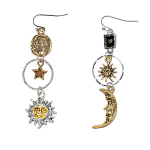 VILZSTUDIOS Stylish earrings featuring sun and moon design