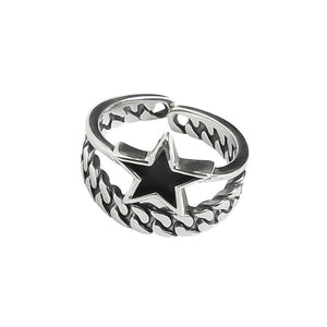 VILZSTUDIOS Adjustable celestial link duo band ring