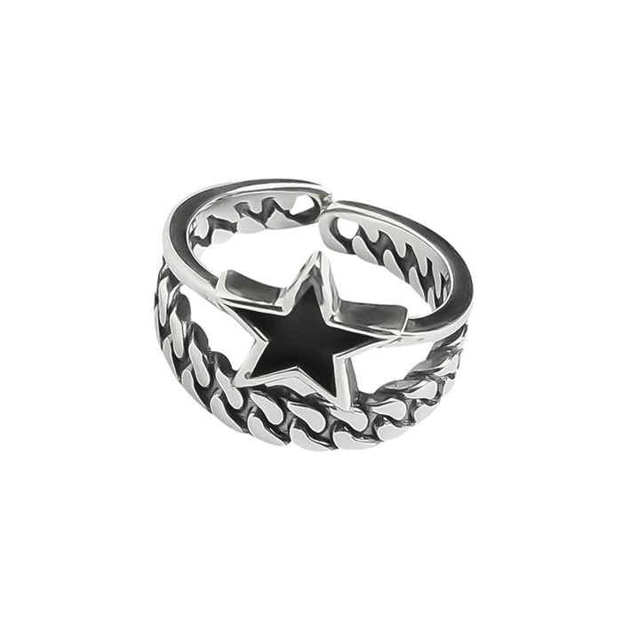 VILZSTUDIOS Adjustable celestial link duo band ring