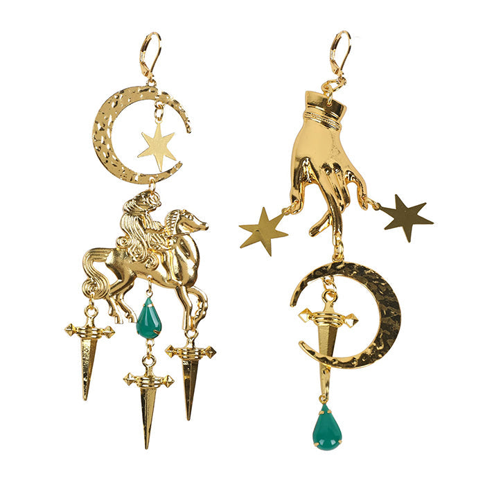 VILZSTUDIOS Celestial Pegasus Enchanted Earrings from VILZSTUDIOS