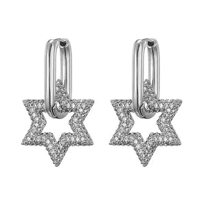 VILZSTUDIOS Fashionable hoop earrings with a star design