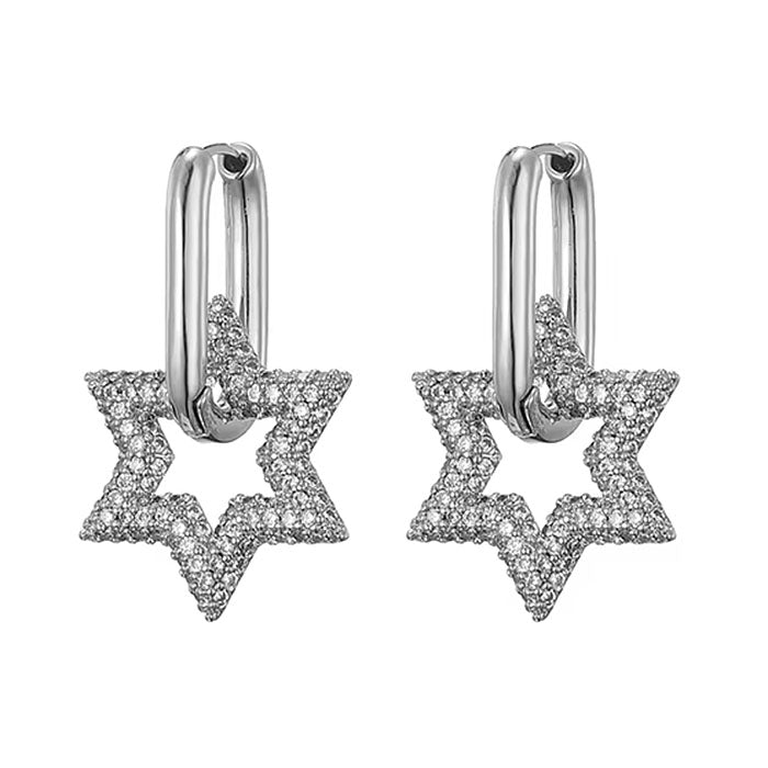 VILZSTUDIOS Fashionable hoop earrings with a star design