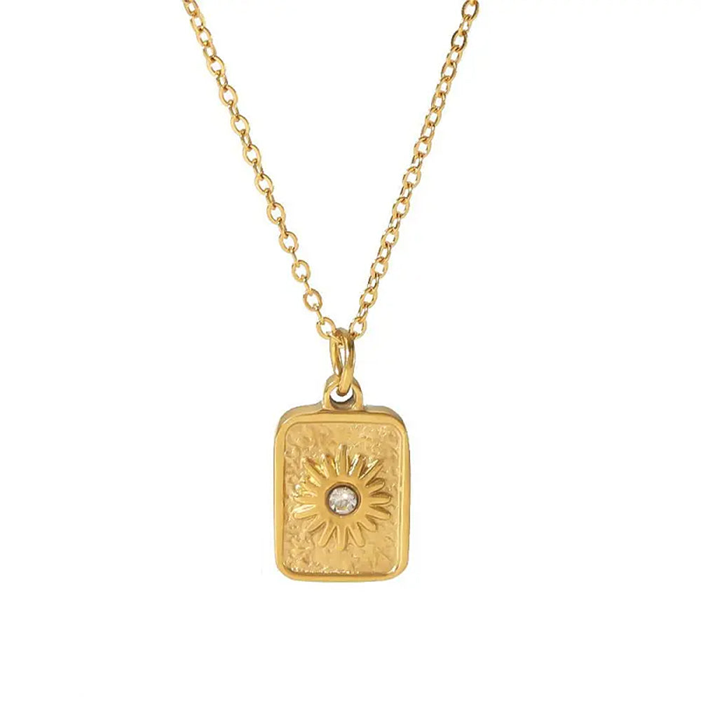 VILZSTUDIOS Layered coin necklace with celestial designs