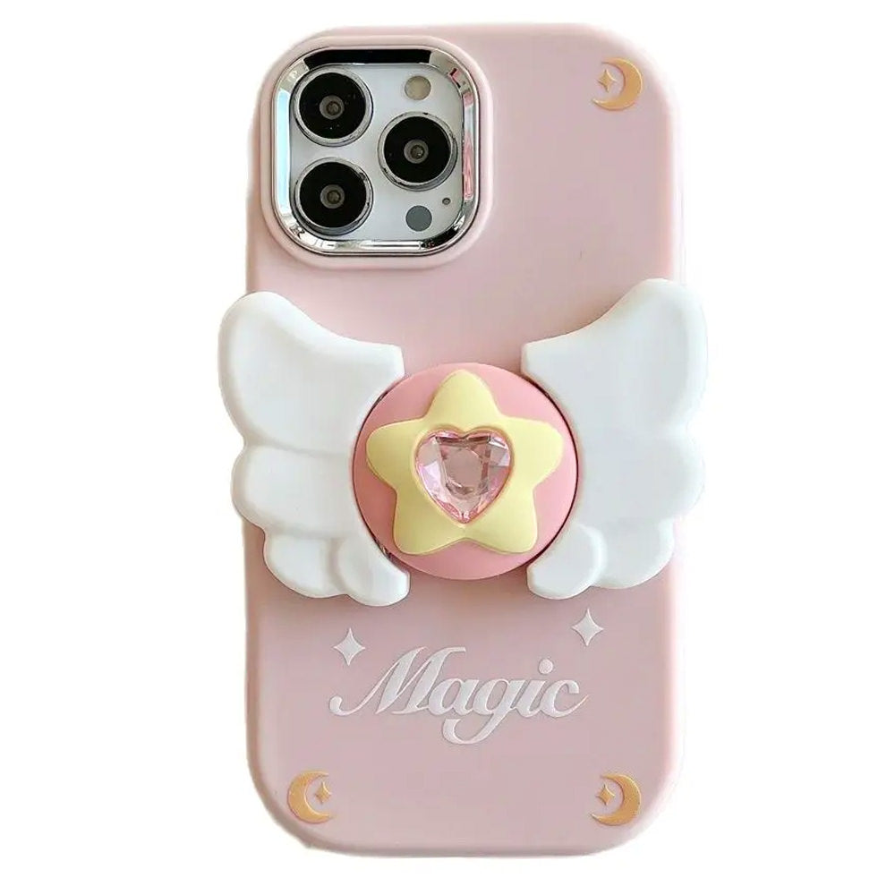 VILZSTUDIOS Stylish iPhone case featuring celestial wing design