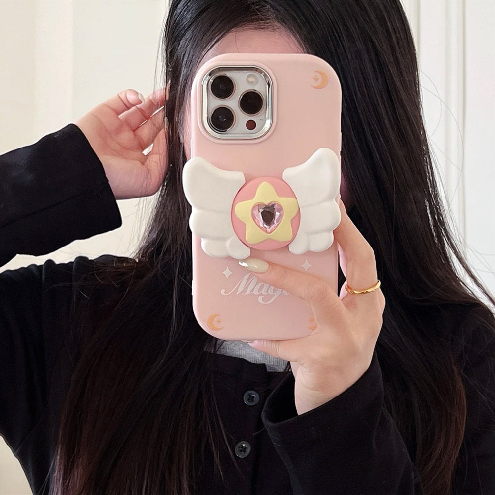 VILZSTUDIOS Stylish iPhone case featuring celestial wing design