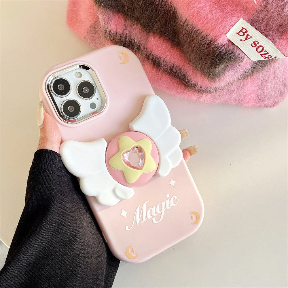 VILZSTUDIOS Stylish iPhone case featuring celestial wing design