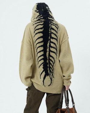 VILZSTUDIOS Centipede textured sweater hoodie from VILZSTUDIOS