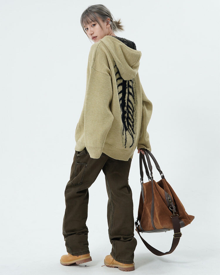 VILZSTUDIOS Centipede textured sweater hoodie from VILZSTUDIOS