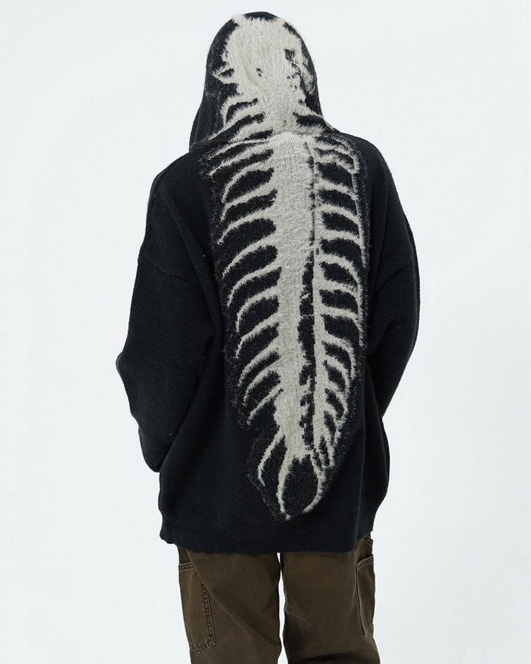 VILZSTUDIOS Centipede textured sweater hoodie from VILZSTUDIOS