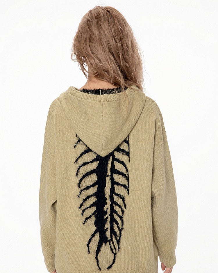 VILZSTUDIOS Centipede textured sweater hoodie from VILZSTUDIOS