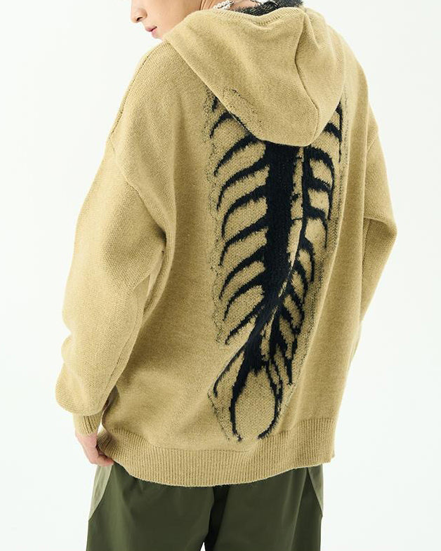 VILZSTUDIOS Centipede textured sweater hoodie from VILZSTUDIOS