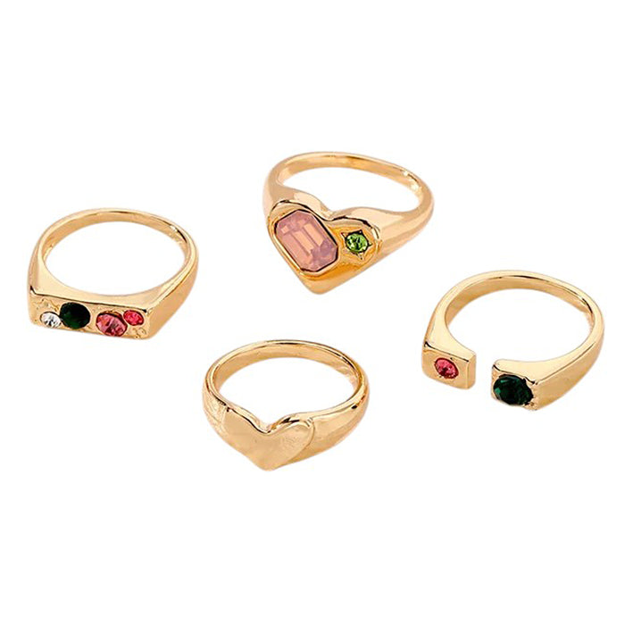 VILZSTUDIOS charm school inspired ring collection set
