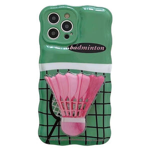VILZSTUDIOS Trendy phone case featuring badminton design