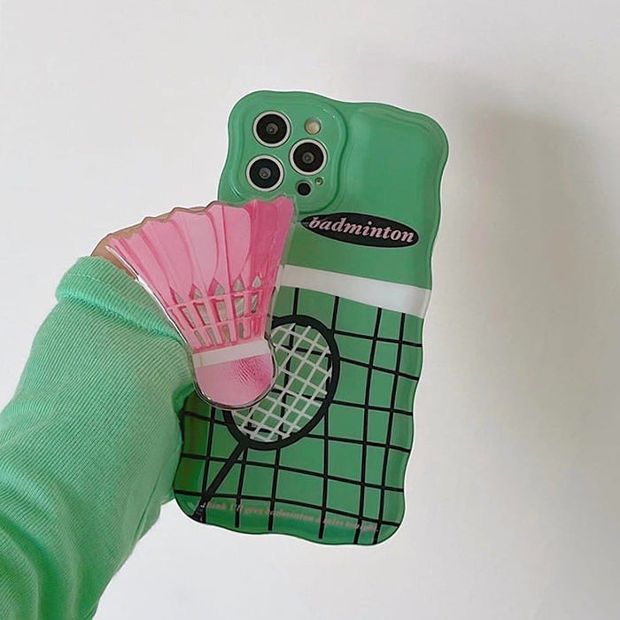 VILZSTUDIOS Trendy phone case featuring badminton design