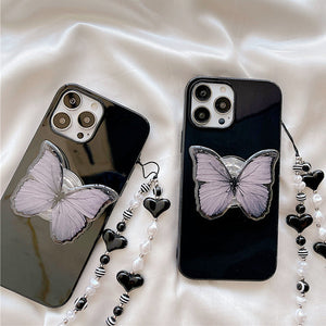 VILZSTUDIOS Butterfly beaded chain iPhone case