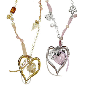 VILZSTUDIOS Charming beaded heart necklace accessory