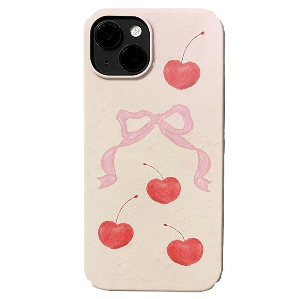 VILZSTUDIOS Stylish phone case with bow and cherry design