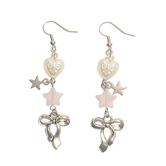 VILZSTUDIOS Charming bow drop earrings for stylish accessories