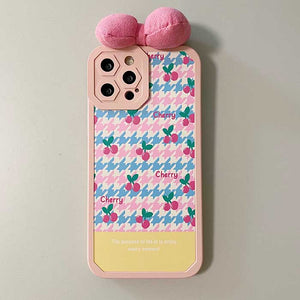 VILZSTUDIOS Stylish iPhone case with cherry bow design