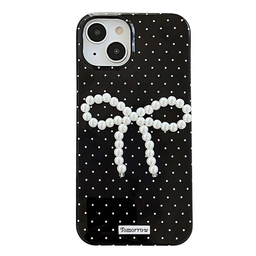 VILZSTUDIOS Stylish polka dot iPhone case with bow design