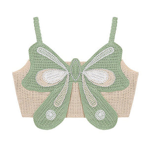 VILZSTUDIOS Butterfly crochet top for indie aesthetic fashion