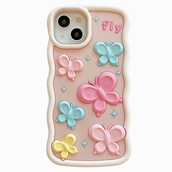 VILZSTUDIOS Pastel butterfly iPhone case for stylish protection