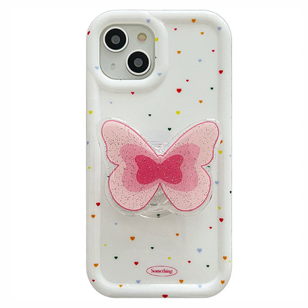VILZSTUDIOS Stylish Butterfly PopSocket iPhone Case