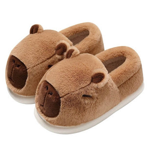 VILZSTUDIOS Cozy plush capybara slippers for home use