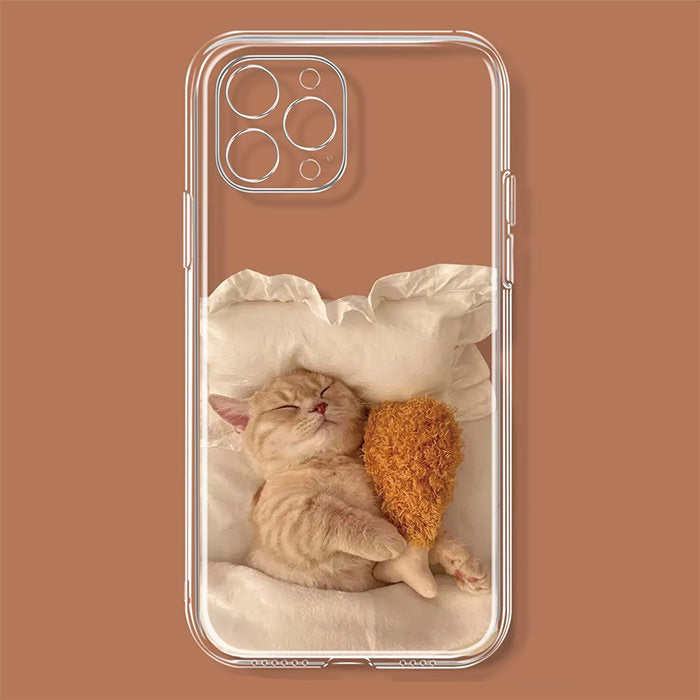 VILZSTUDIOS Cute sleeping cat iPhone case