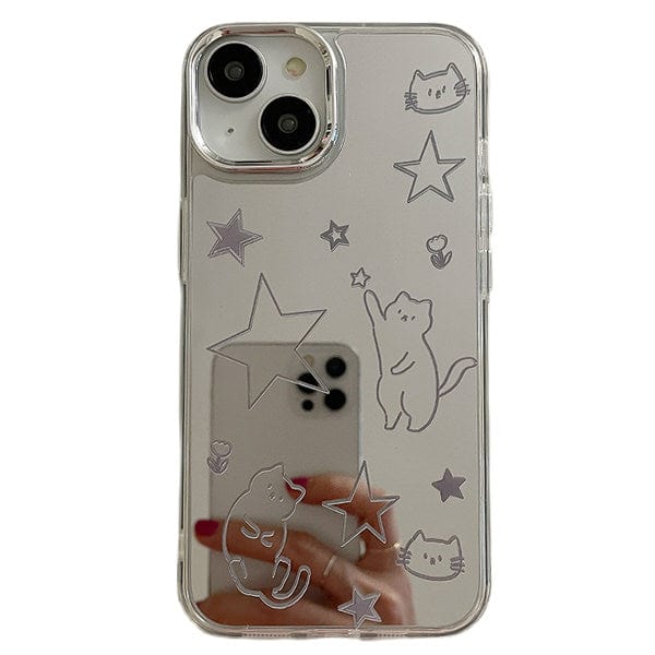 VILZSTUDIOS Charming Cat & Star iPhone Case