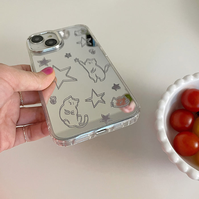 VILZSTUDIOS Charming Cat & Star iPhone Case