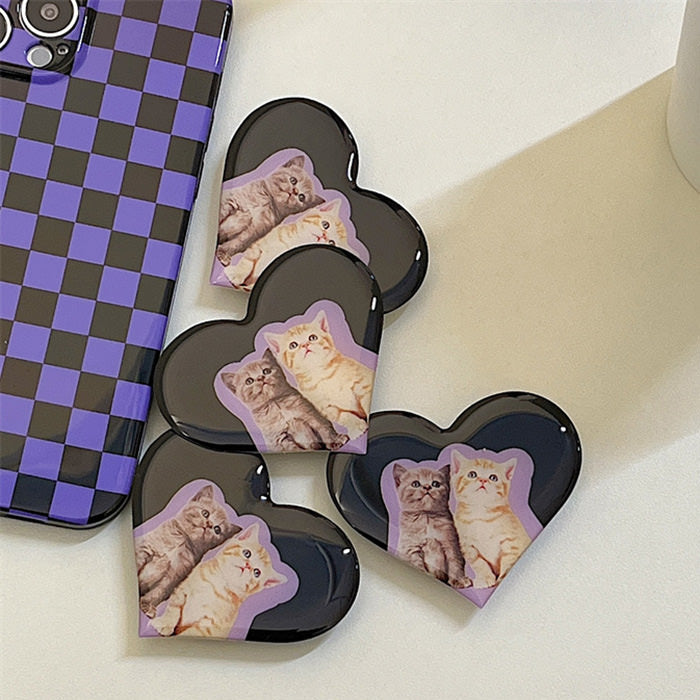 VILZSTUDIOS Kitty checkerboard phone case