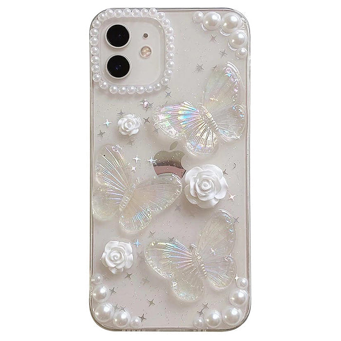 VILZSTUDIOS Clear phone case featuring a butterfly design
