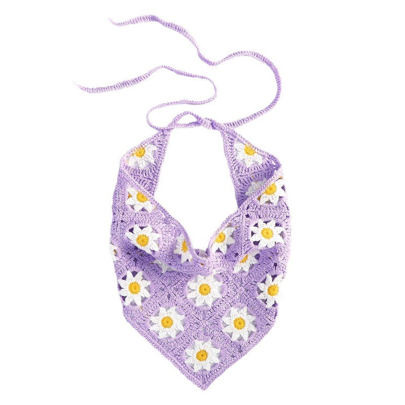 VILZSTUDIOS Charming crochet hair scarf for summer outfits