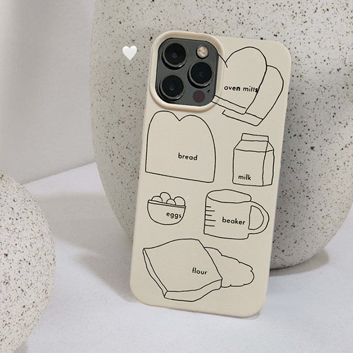 VILZSTUDIOS Stylish iPhone case with a breakfast theme