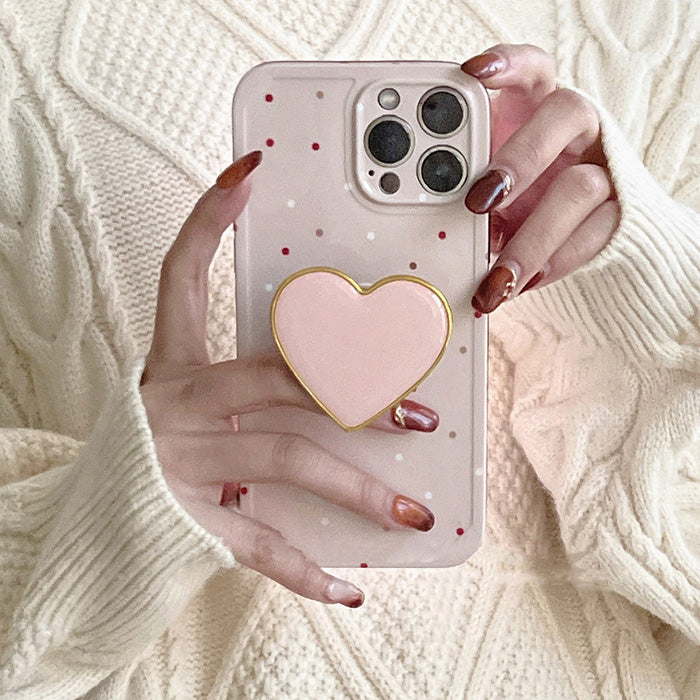 VILZSTUDIOS Stylish heart polka dot phone case