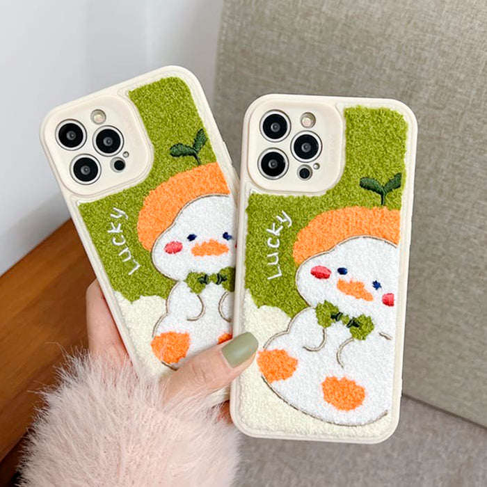 VILZSTUDIOS Duck embroidery phone case for iPhone