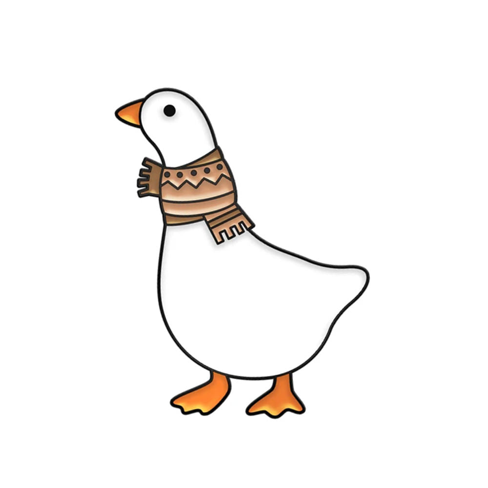 VILZSTUDIOS Enamel goose brooch pin accessory