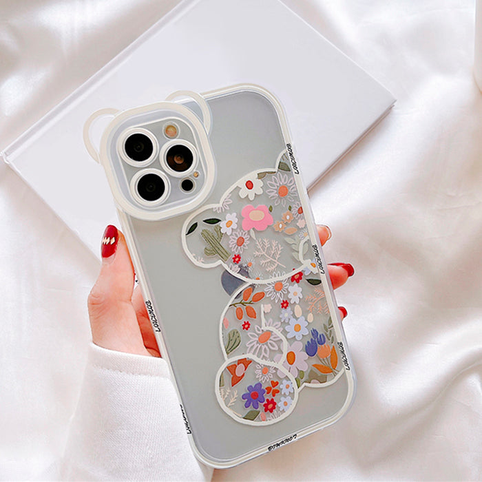 VILZSTUDIOS Floral Bear Chain iPhone Case design