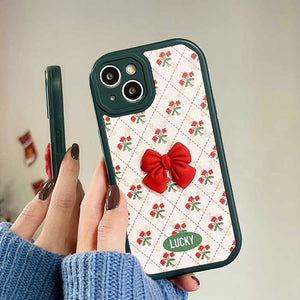 VILZSTUDIOS Floral Bow iPhone Case by VILZSTUDIOS