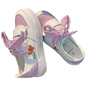 VILZSTUDIOS Charming floral gingham sneakers for stylish outfits