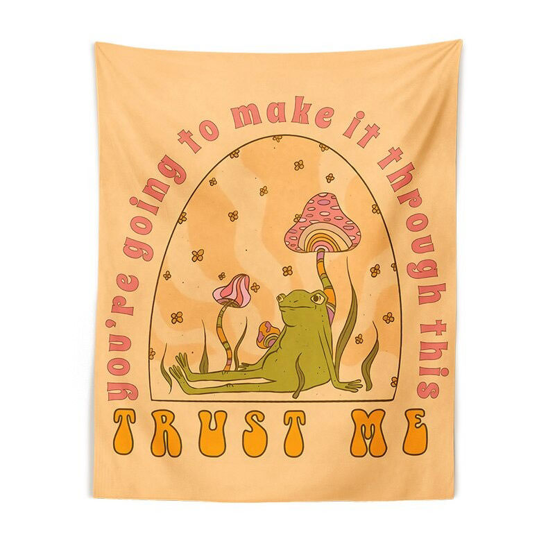 VILZSTUDIOS Frog wall tapestry for aesthetic room decor