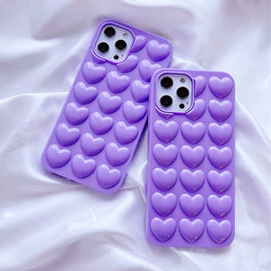 VILZSTUDIOS Stylish iPhone case with a heart bubble design