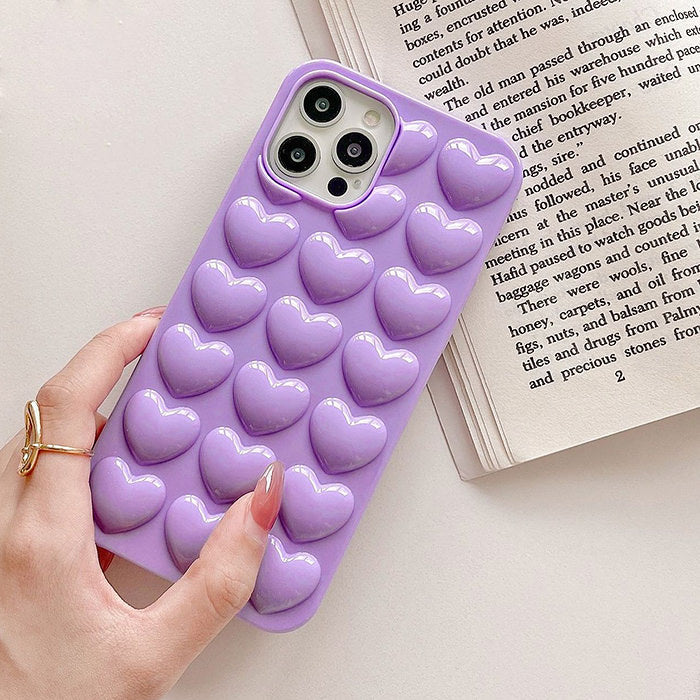 VILZSTUDIOS Stylish iPhone case with a heart bubble design