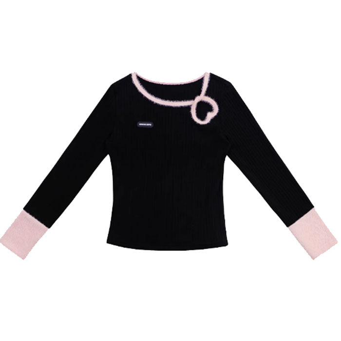 VILZSTUDIOS Charming Heart Cutout Cozy Top product image